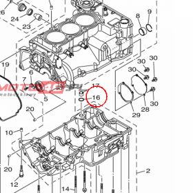 YAMAHA - uszczelniacz nr: 932101701000
