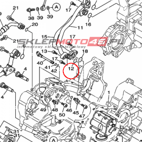 YAMAHA - uszczelniacz nr: 932101800600