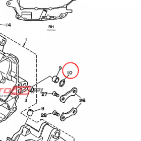 YAMAHA - uszczelniacz nr: 932101832200