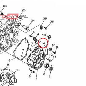 YAMAHA - uszczelniacz nr: 932101902600