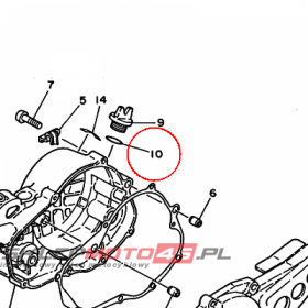 YAMAHA - uszczelniacz nr: 932101912300