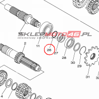 YAMAHA - uszczelniacz nr: 93210196A400