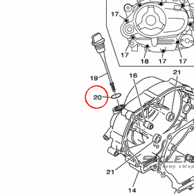 YAMAHA - uszczelniacz nr: 93210198F900