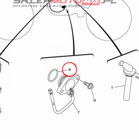 YAMAHA - uszczelniacz nr: 932102100100