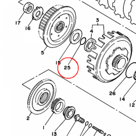 YAMAHA - uszczelniacz nr: 932102216400 > 932102229800