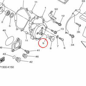 YAMAHA - uszczelniacz nr: 932102238200 > 932102057300
