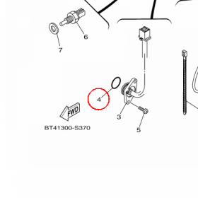 YAMAHA - uszczelniacz nr: 932102380100