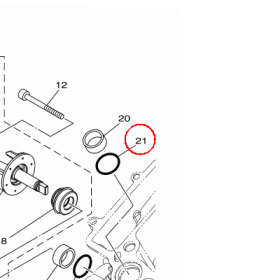 YAMAHA - uszczelniacz nr: 932102400100