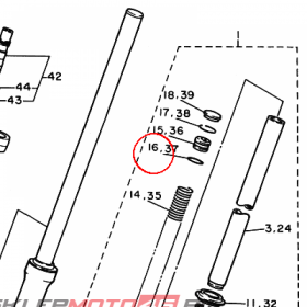 YAMAHA - uszczelniacz nr: 932102470900