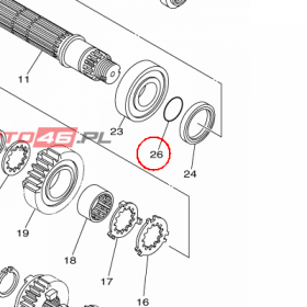 YAMAHA - uszczelniacz nr: 932102500100