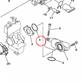 YAMAHA - uszczelniacz nr: 932102555200