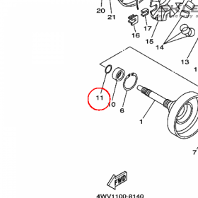 YAMAHA - uszczelniacz nr: 932102575500