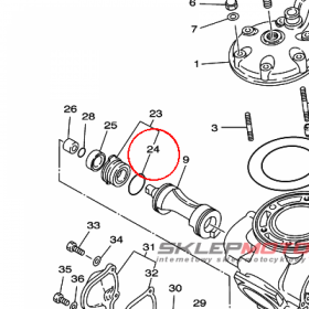 YAMAHA - uszczelniacz nr: 93210270A800