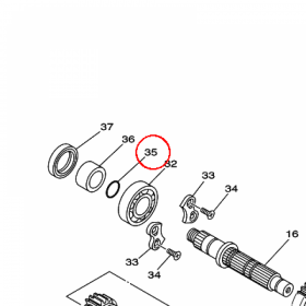 YAMAHA - uszczelniacz nr: 932102800100