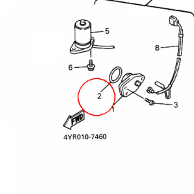YAMAHA - uszczelniacz nr: 932102919600