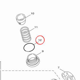 YAMAHA - uszczelniacz nr: 932102980000