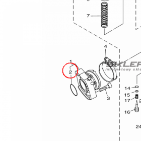 YAMAHA - uszczelniacz nr: 9321030X0100