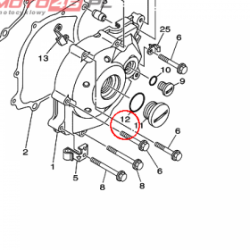 YAMAHA - uszczelniacz nr: 93210328A400