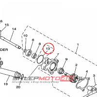 YAMAHA - uszczelniacz nr: 932103313300