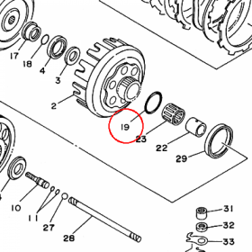 YAMAHA - uszczelniacz nr: 932103450400 > 932103463300