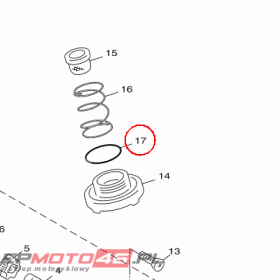 YAMAHA - uszczelniacz nr: 932103587900