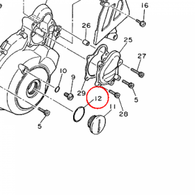 YAMAHA - uszczelniacz nr: 932103651000