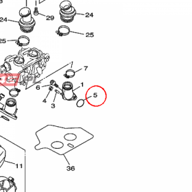 YAMAHA - uszczelniacz nr: 932103676900