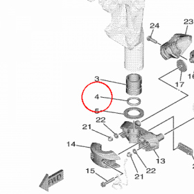 YAMAHA - uszczelniacz nr: 9321037MH700