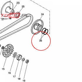YAMAHA - uszczelniacz nr: 93210384A600