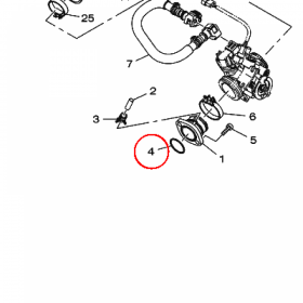 YAMAHA - uszczelniacz nr: 932103970000