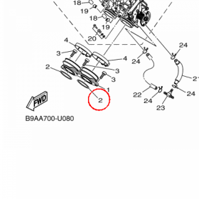 YAMAHA - uszczelniacz nr: 932103980200