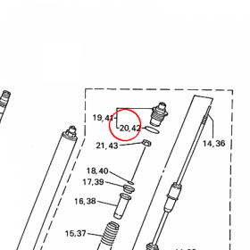 YAMAHA - uszczelniacz nr: 9321040N5000