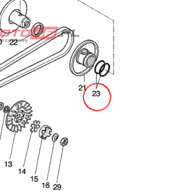 YAMAHA - uszczelniacz nr: 9321040X0000