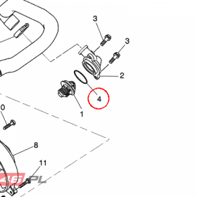 YAMAHA - uszczelniacz nr: 9321041X0000