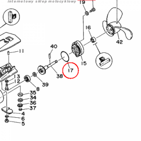 YAMAHA - uszczelniacz nr: 932104210100
