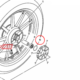 YAMAHA - uszczelniacz nr: 932104280700