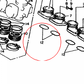 YAMAHA - uszczelniacz nr: 932104454500