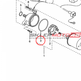 YAMAHA - uszczelniacz nr: 932104470100