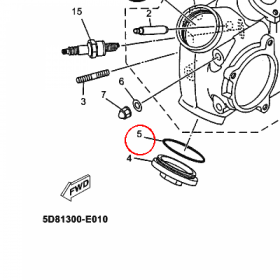 YAMAHA - uszczelniacz nr: 9321044X0000