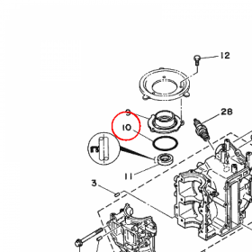 YAMAHA - uszczelniacz nr: 9321054M5400
