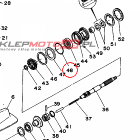 YAMAHA - uszczelniacz nr: 9321060MA300