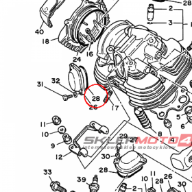 YAMAHA - uszczelniacz nr: 932106244600