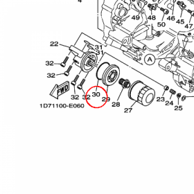 YAMAHA - uszczelniacz nr: 93210626A700