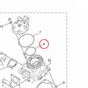 YAMAHA - uszczelniacz nr: 932106344200