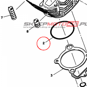 YAMAHA - uszczelniacz nr: 932106348900