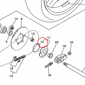 YAMAHA - uszczelniacz nr: 932106943400