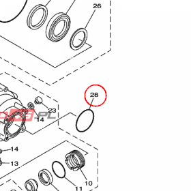 YAMAHA - uszczelniacz nr: 932107680000