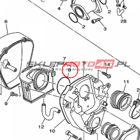 YAMAHA - uszczelniacz nr: 932107704000