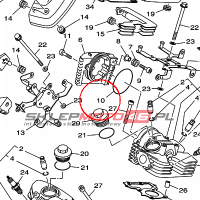YAMAHA - uszczelniacz nr: 932107854400