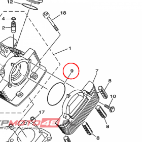 YAMAHA - uszczelniacz nr: 932107980200